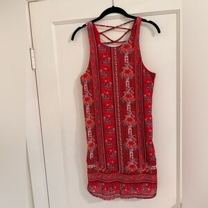 Speechless Red Floral Mini Dress